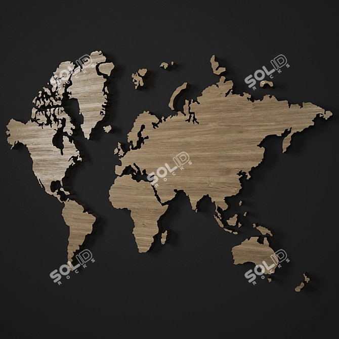 3D World Map: Explore the Globe 3D model image 1