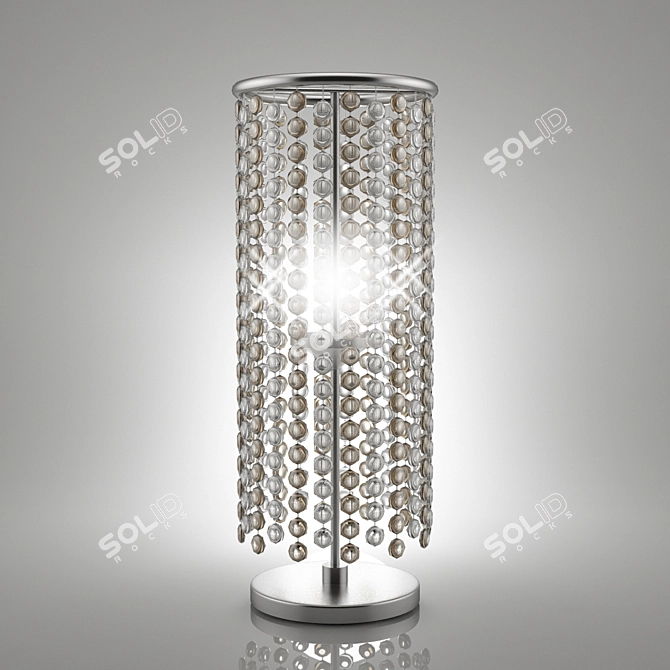 Elegant Crystal Table Lamp 3D model image 1