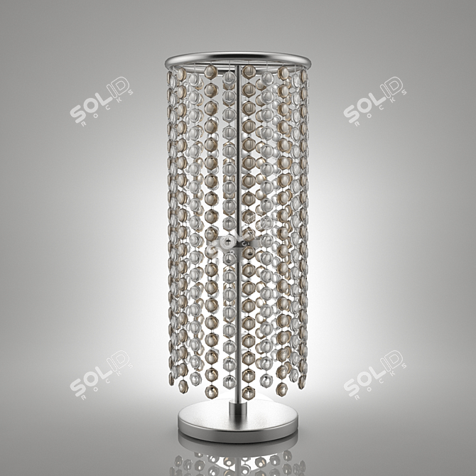 Elegant Crystal Table Lamp 3D model image 2