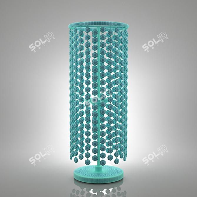 Elegant Crystal Table Lamp 3D model image 3