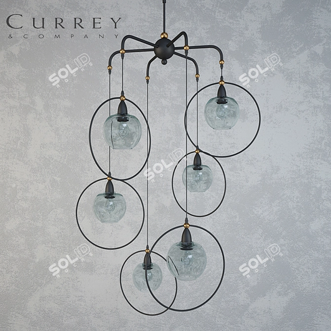 Elegant Moorsgate Multi Chandelier 3D model image 1