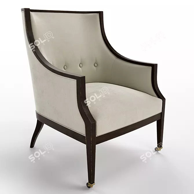 Kindel Armchair: Modern Comfort in One-Step 3D model image 1