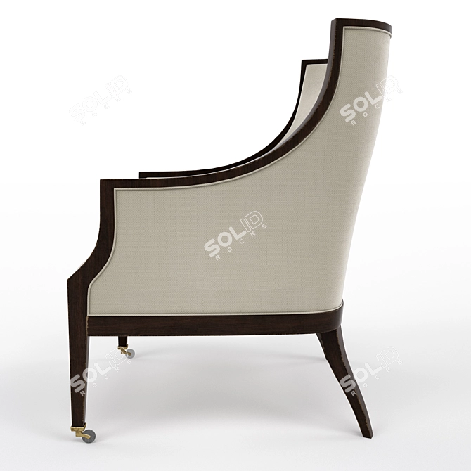 Kindel Armchair: Modern Comfort in One-Step 3D model image 2