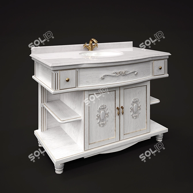 Bellezza Aurora Vanity Sink 3D model image 1