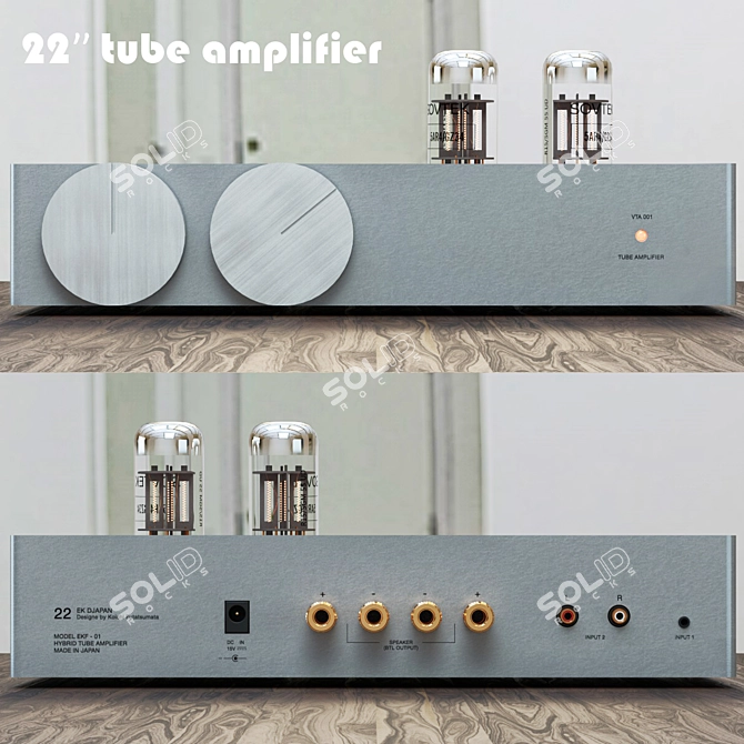 22 Tube Music Amplifier 3D model image 1