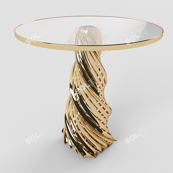 Mo'men Side Table G: Sleek and Functional 3D model image 1