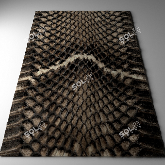 Warm Fluffy Carpet 3D model image 1