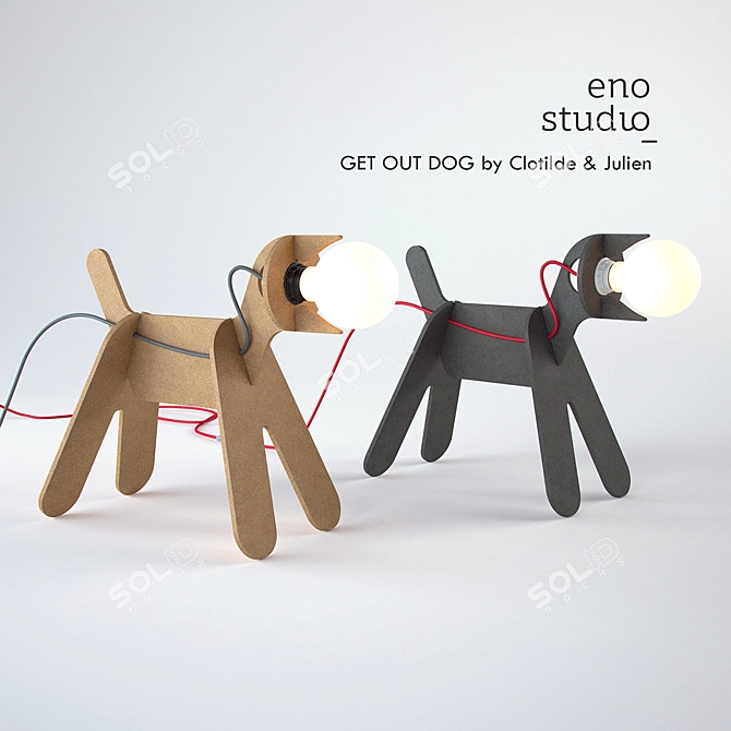 ENO STUDIO Get Out Dog | Compact Dog Carrier 3D model image 1