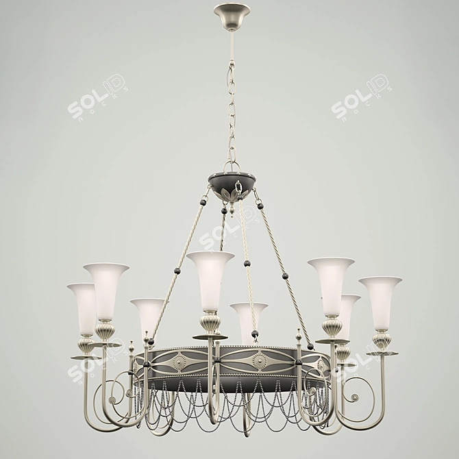 Florence Chiaro Chandelier: German Elegance 3D model image 1