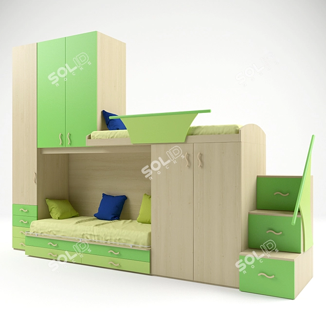 Kids Fun Zone Furniture Set 3D model image 1