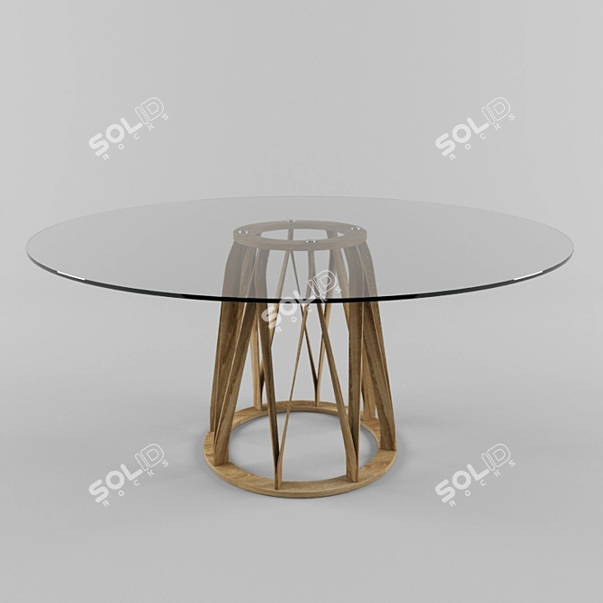 Twisted Strength: Miniforms Acco Table 3D model image 1