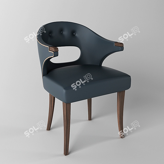 Nanook Brabbu: Short Chair of Style 3D model image 1