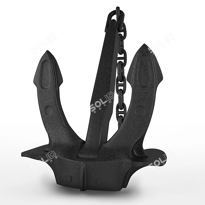 Classic Hall Anchor 3D model image 1