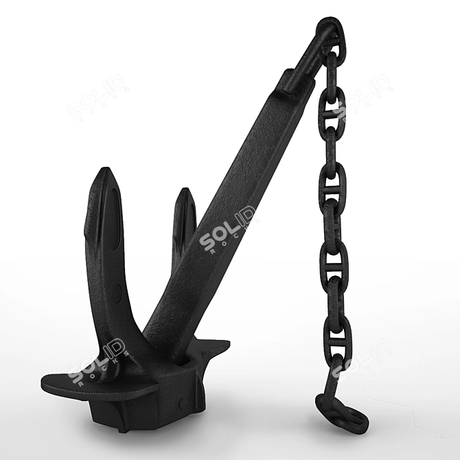 Classic Hall Anchor 3D model image 2