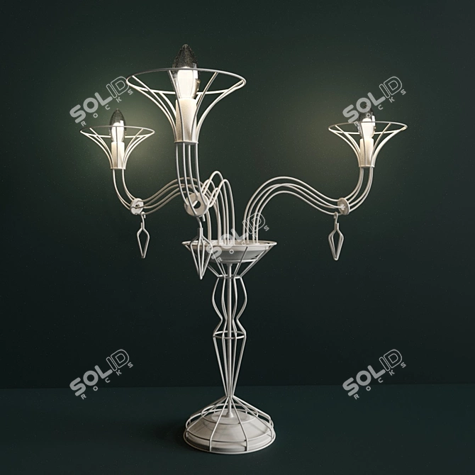 Elegant Edinburgh Table Lamp 3D model image 1