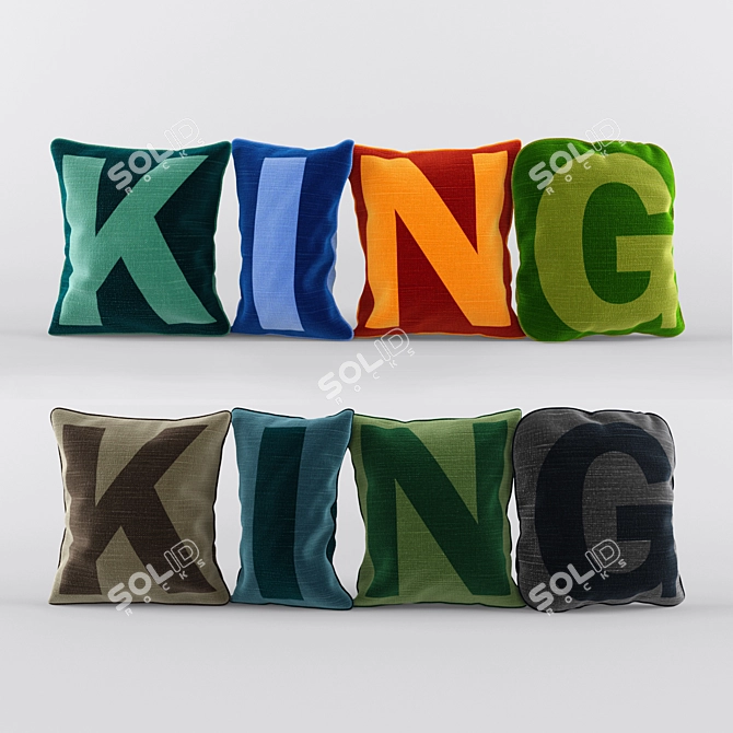 Ultimate King-size Pillows 3D model image 1