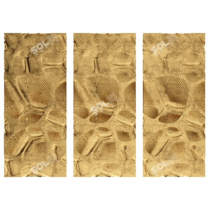Customizable Wall Panel: Handcrafted Art Decoration 3D model image 1