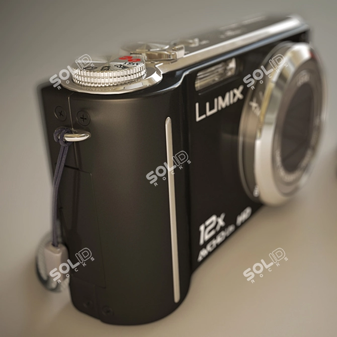 Panasonic DMC-TZ7: Versatile Travel Camera 3D model image 1