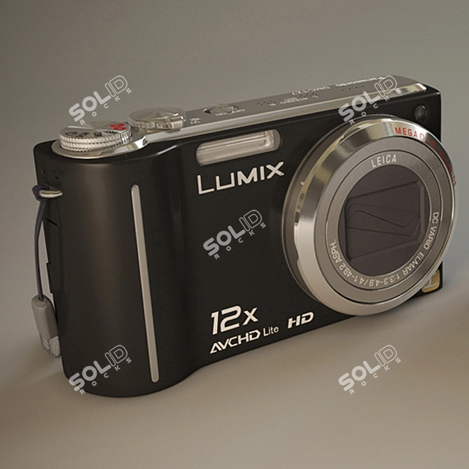 Panasonic DMC-TZ7: Versatile Travel Camera 3D model image 2