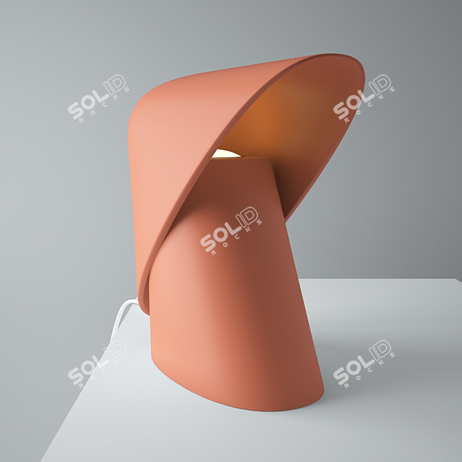 Minimalist K Lamp 3D model image 3