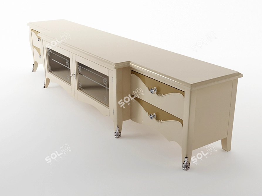 Elegant PREGNO TV Stand - CM44R 3D model image 3