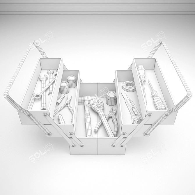 All-In-One Steel Tool Set 3D model image 2