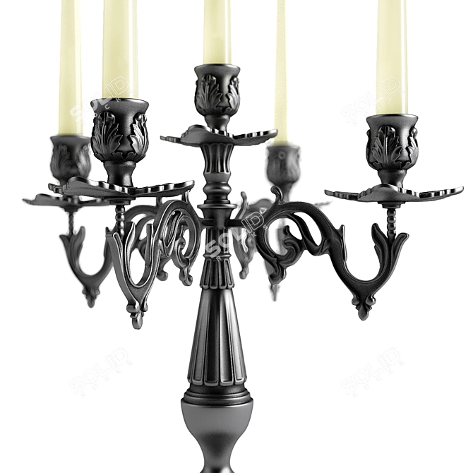 Elegant Candelabrum: V-Ray & Corona Compatible 3D model image 2