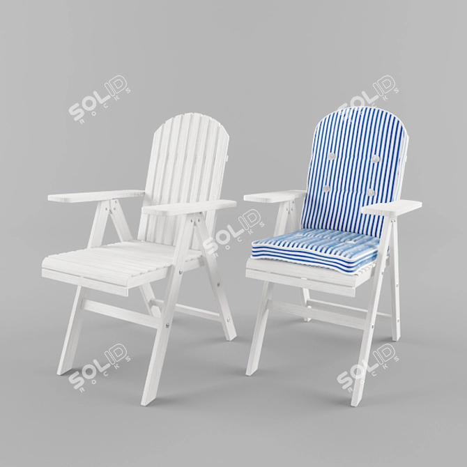 Classic New England Outdoor Seating 3D model image 2