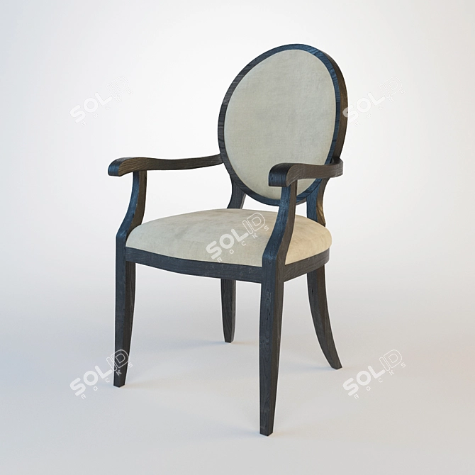 Photo-inspired Chair: Striking Design 3D model image 1