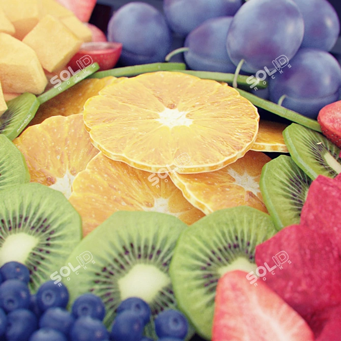 Fruit Medley Delight 3D model image 2