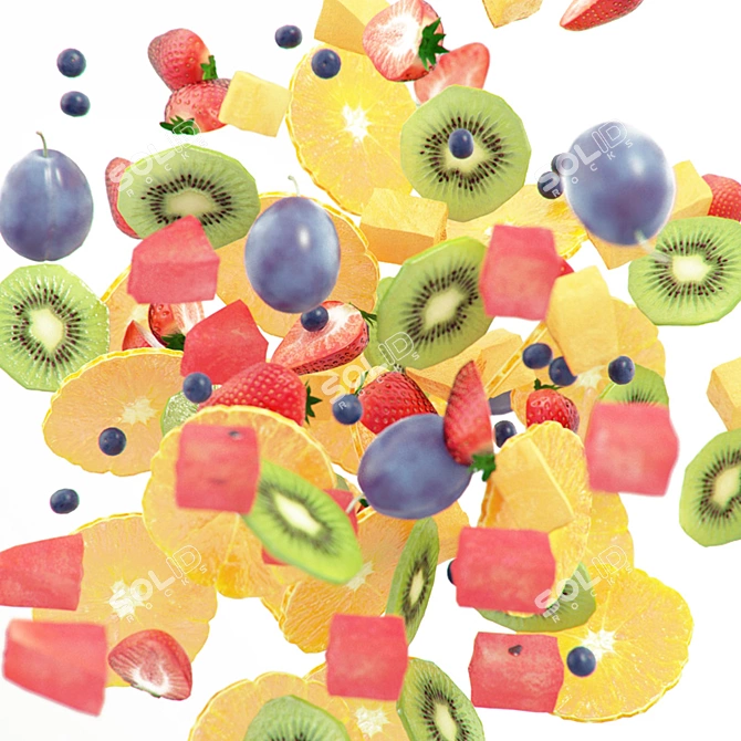 Fruit Medley Delight 3D model image 3