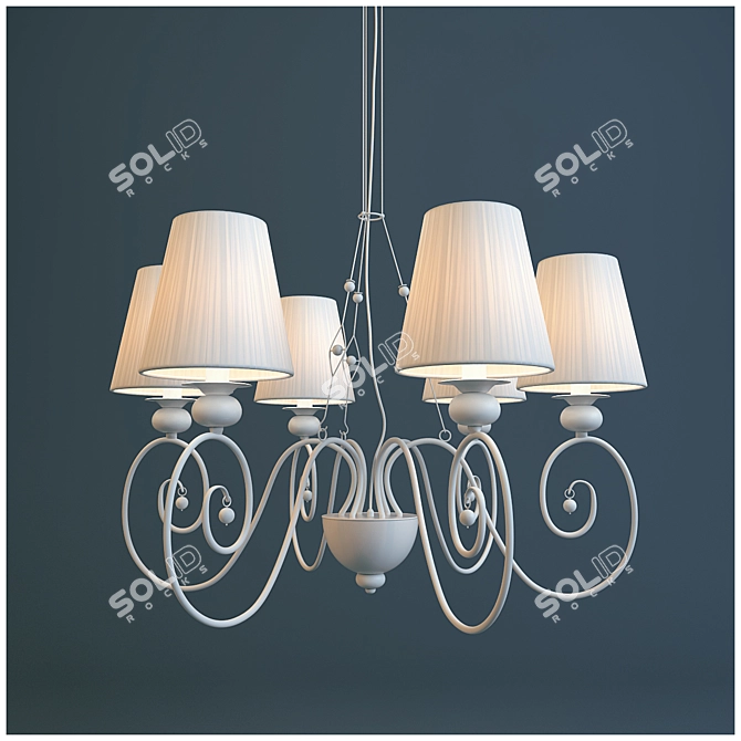 Contemporanea Aisha Hanging Lamp 3D model image 1