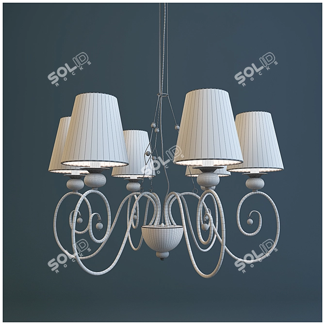 Contemporanea Aisha Hanging Lamp 3D model image 2