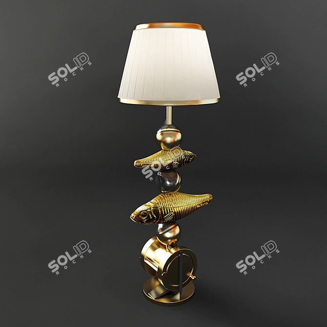 Title: IlluminaLite Reading Lamp 3D model image 1