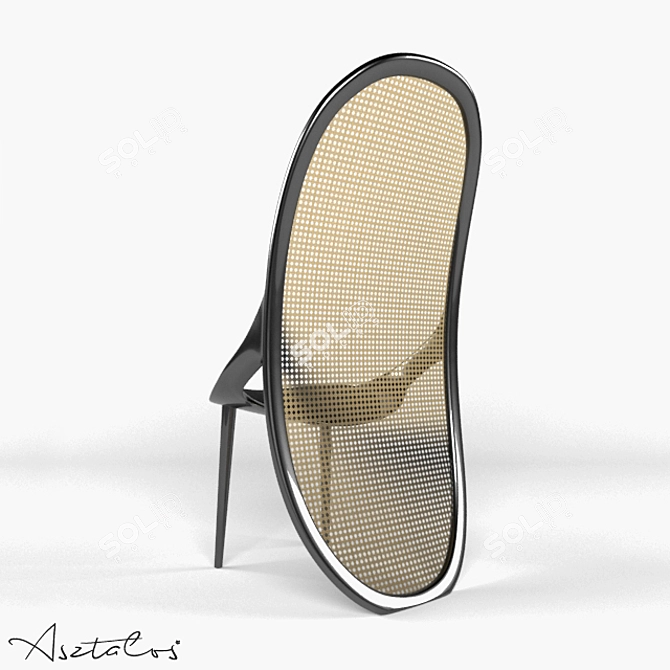 Elegant Wiener Chair: Designed by Gabriella Asztalos 3D model image 2