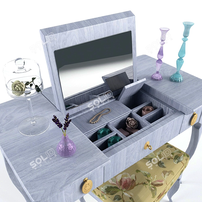 Gina Vanity Table: Elegant & Functional 3D model image 2