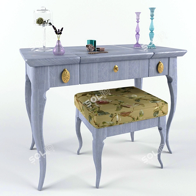 Gina Vanity Table: Elegant & Functional 3D model image 3