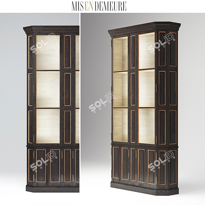 Nimes Ash Bookcase: Organize in Style 3D model image 1