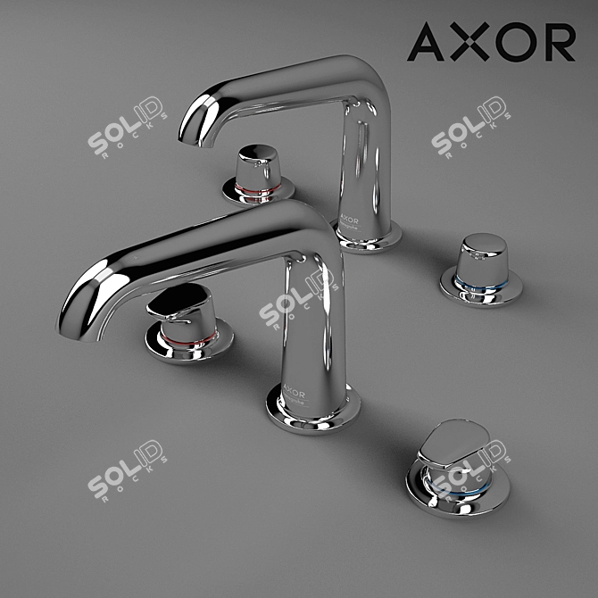 AXOR Bouroullec Basin Mixer: Sleek and Stylish 3D model image 1