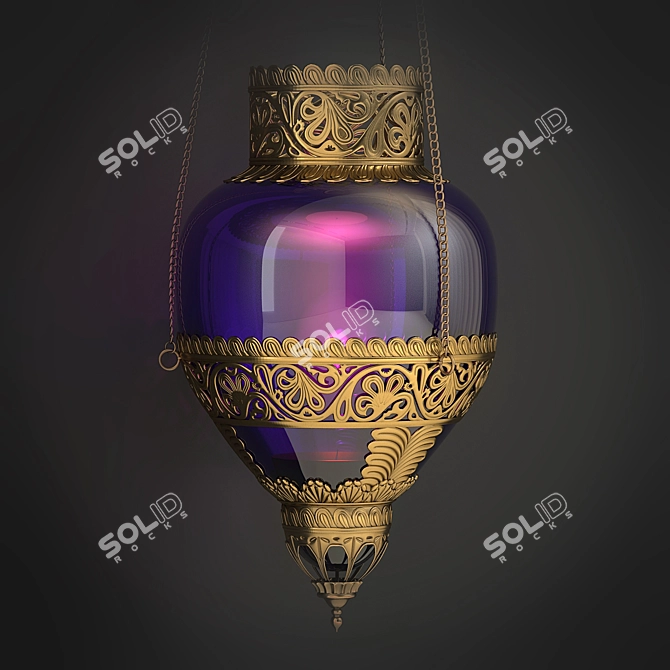 Oriental Elegance: Toscano Design Sconce 3D model image 2