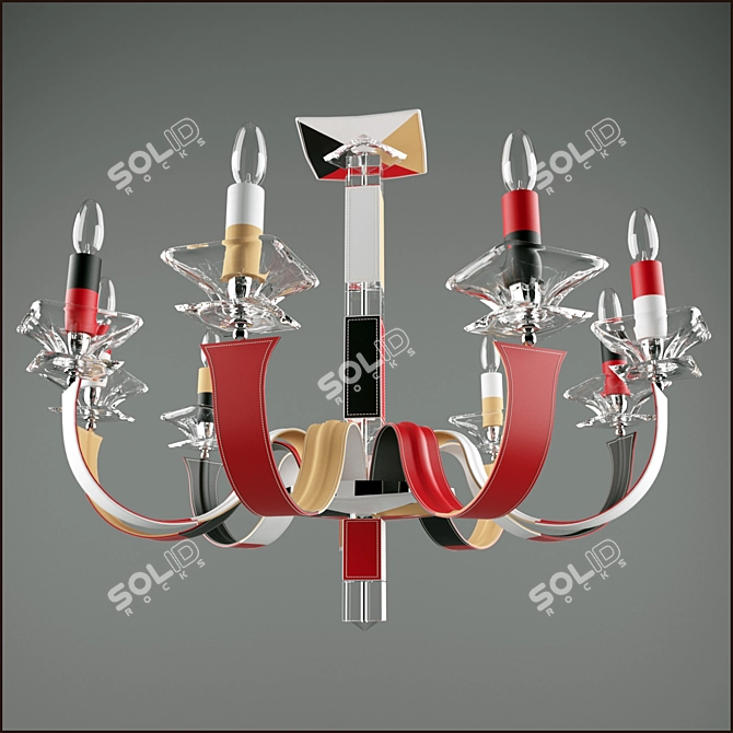 Milan-inspired Modern Chandelier 3D model image 1