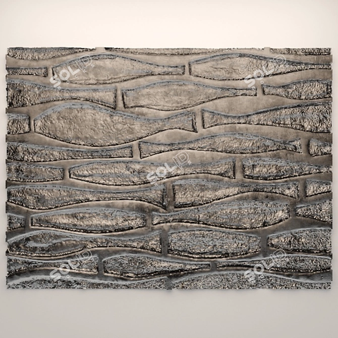 Title: Custom Wooden Panel Decor 3D model image 1