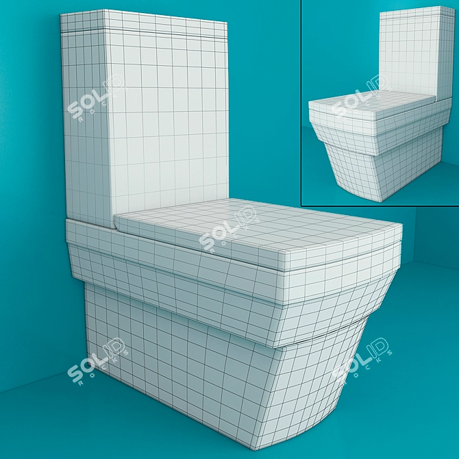 Premium WC Series 3D model image 2