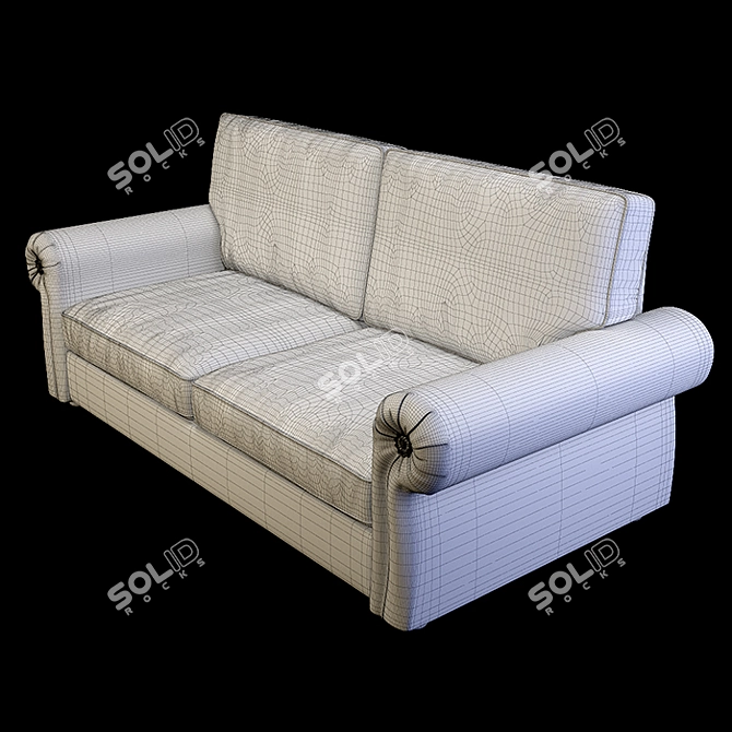 Luxury Furman Brabus Classic Sofa 3D model image 7