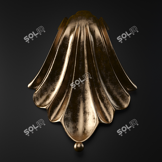 Sleek Furniture Handle 3D model image 2