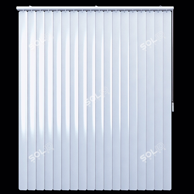 Versatile Vertical Blinds 3D model image 1