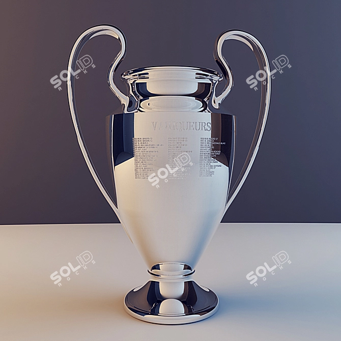 Champions' Cup of Europe 3D model image 2