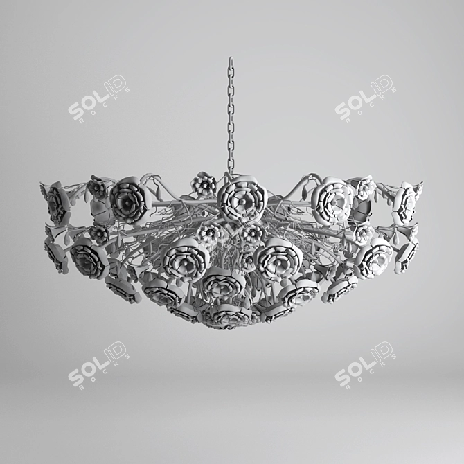 Love Me or Love Me Not Chandelier 3D model image 6