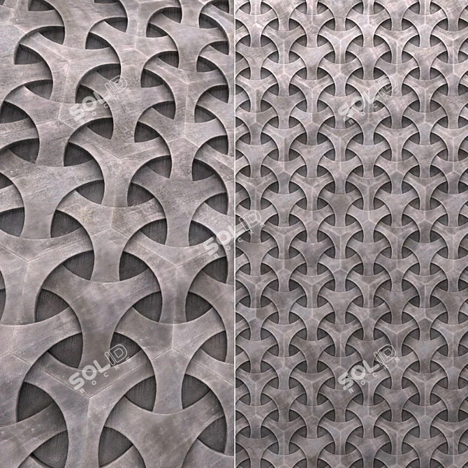 Soncrete Hex Wall Tiles 3D model image 1