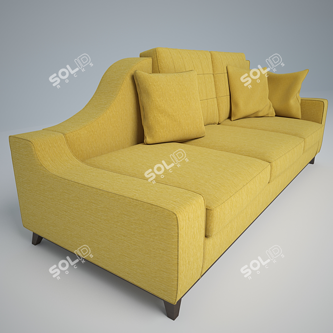 Modern Dormeuse Couch Bed by BEDDING 3D model image 3